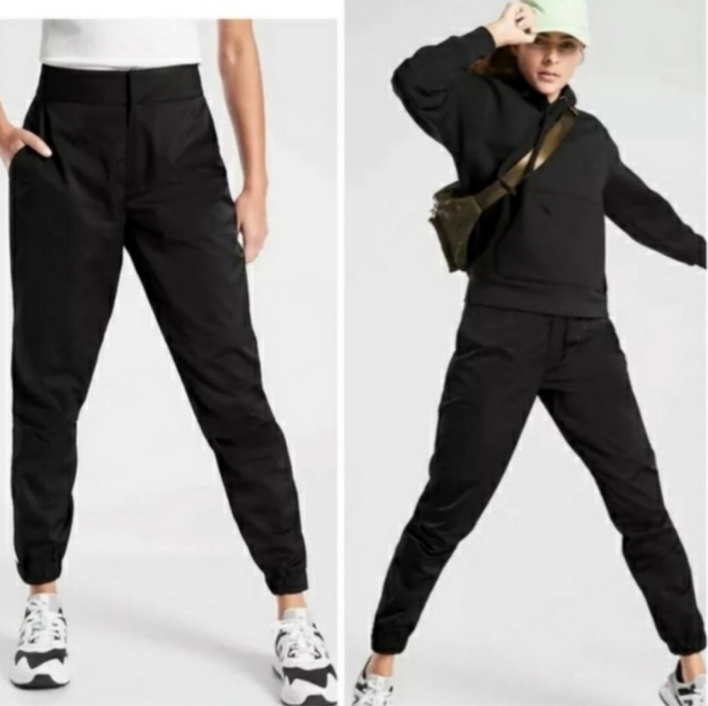 Athleta Black Radiant High Rise Jogger Pants-12